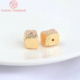 4PCS 10.5x12MM 24K Square Beads DIY Jewelry Accessories