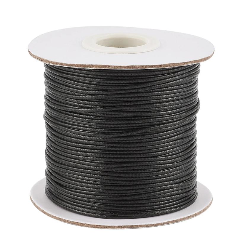 85 Yards 1mm Waxed Polyester Cords Jewelry Making Bracelet Necklace DIY F65