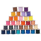 85 Yards 1mm Waxed Polyester Cords Jewelry Making Bracelet Necklace DIY F65