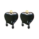 Girly Melted Heart Resin Drop Glue Pendant Necklace DIY Beading Material