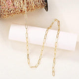 1 Meter 24K Plated Brass Necklace Chains 4.7MM 1.1MM DIY Jewelry Findings