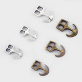 10Pcs Tibetan Silver Anchor Hook Clasp For Leather Cord Bracelet
