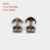 10Pcs Tibetan Silver Anchor Hook Clasp For Leather Cord Bracelet