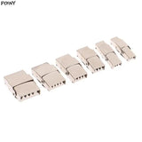 10pcs Stainless Steel Clasp Crimp Jaw Hook Watch Band Clasp