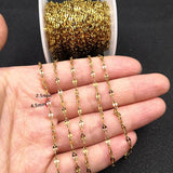 5M Stainless Steel Lip Chain for DIY Necklaces Bracelet Making