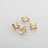 20pcs Antique Gold/Silver X Letter Beads Slider Spacers