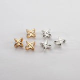 20pcs Antique Gold/Silver X Letter Beads Slider Spacers