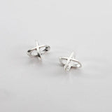 20pcs Antique Gold/Silver X Letter Beads Slider Spacers
