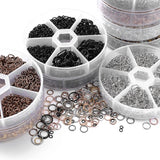 970pcs Open Jump Rings Jewelry Kits for DIY Bracelet Necklace Accessories