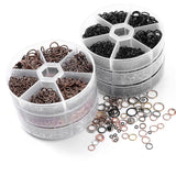 970pcs Open Jump Rings Jewelry Kits for DIY Bracelet Necklace Accessories