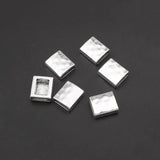 10pcs Hammered Slider Beads For 10*2mm Flat Leather Bracelet