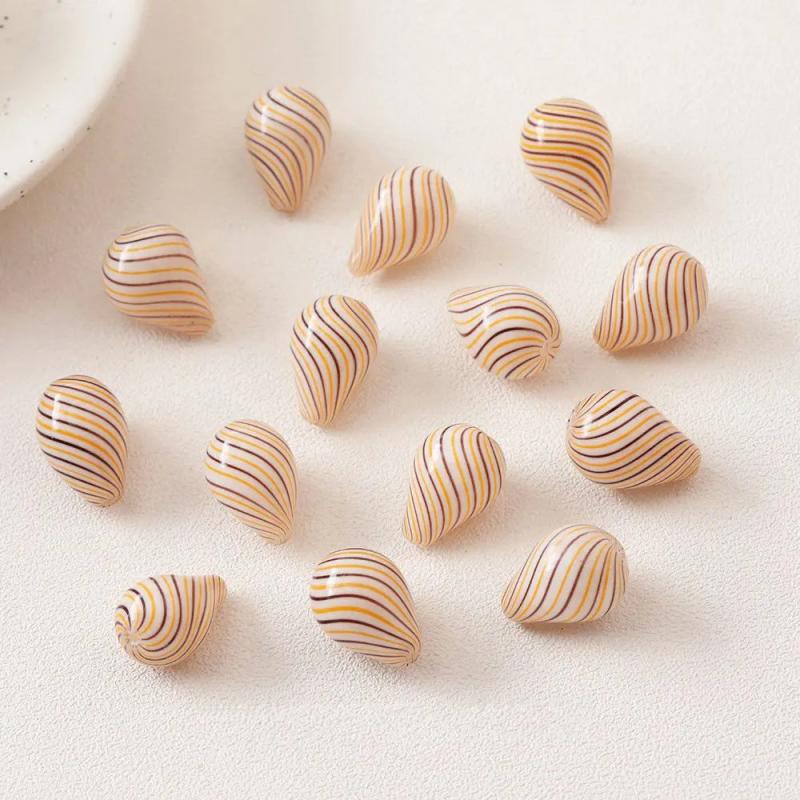 4PCS Glass Tear Drop Earring Pendants for Jewelry Making