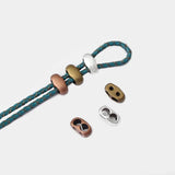 20pcs Tibetan Silver Double Hole Slider Spacers for Leather Cord Bracelet