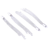 10pcs Stainless Steel Chain Earring Tassels for Jewelry Making Pendant Necklace
