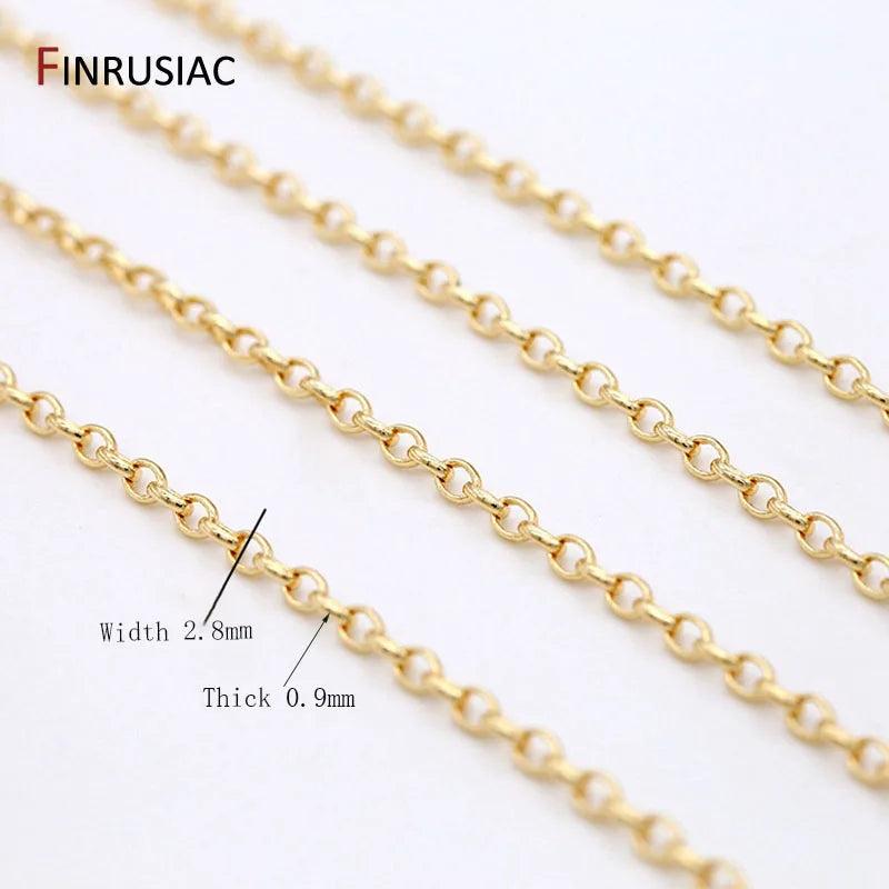 14K Gold-Plated Chain DIY Clavicle Chain Necklace Bracelet Access.