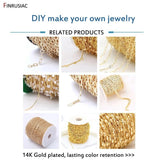 14K Gold-Plated Chain DIY Clavicle Chain Necklace Bracelet Access.