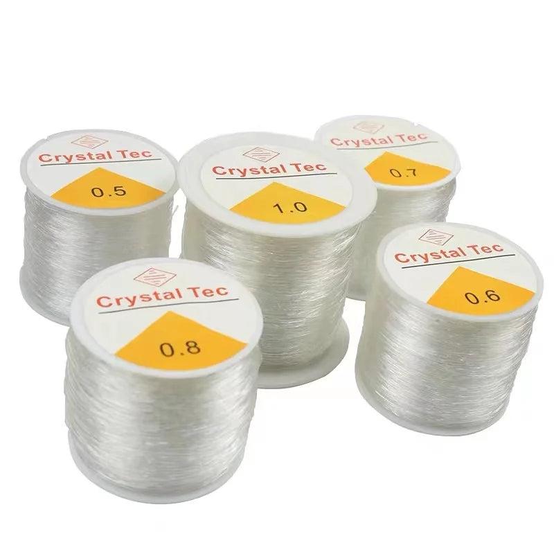1 Roll Transparent Elastic Cord String Crystal Line Beading