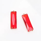 4PCS Rectangle Cube Charms Pendants Jewelry Making DIY Pendant Supplies 10*34mm