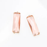 4PCS Rectangle Cube Charms Pendants Jewelry Making DIY Pendant Supplies 10*34mm