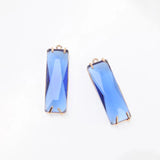 4PCS Rectangle Cube Charms Pendants Jewelry Making DIY Pendant Supplies 10*34mm