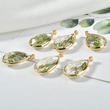 Christmas Tree Copper Bezel Pendant DIY Earrings Necklace Ornament