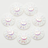 Taidian Resin Flat Back Gemstones Multicolor Round 25mm 20Pieces/Bag