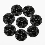 Taidian Resin Flat Back Gemstones Multicolor Round 25mm 20Pieces/Bag