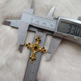 5pcs Diamond Pearl Cross Star Pendant Baroque DIY Accessories