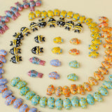 Hand-Painted Fish Ceramic Beads Collection for DIY Jewelry