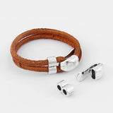 5pcs Clasp Bent Hook For 5mm Round Leather DIY Bracelet