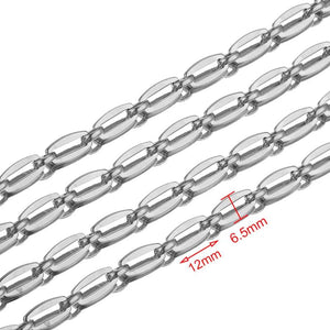 1M Glod Stainless Steel Cable Chain For Men Women Necklace Bracelet Punk Style