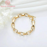 17.5CM 24K Brass Bracelet Chains for Jewelry Making