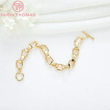 17.5CM 24K Brass Bracelet Chains for Jewelry Making