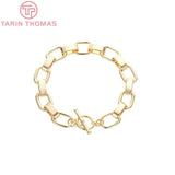 17.5CM 24K Brass Bracelet Chains for Jewelry Making