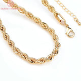24K Brass Finished Necklace Chain for DIY Jewelry Making