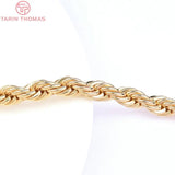 24K Brass Finished Necklace Chain for DIY Jewelry Making