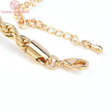 24K Brass Finished Necklace Chain for DIY Jewelry Making