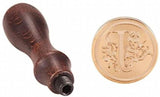 A-Z Wax Seal Stamp Vintage Brass Wooden Handle Alphabet Initial Wax Classic