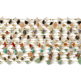 Natural Stone Bead Rosary Chain 1m/lot