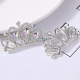 5Pcs Rhinestone Crown Embellishments Flatback Buttons Wedding Decoration DIY