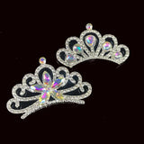 5Pcs Rhinestone Crown Embellishments Flatback Buttons Wedding Decoration DIY