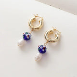 14K Gold-Clad Copper Tube Earrings DIY Material Accessories