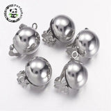10pcs Brass Clip-on Earring Components 20x13mm Hole: 3mm