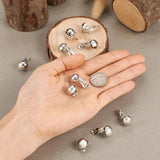 10pcs Brass Clip-on Earring Components 20x13mm Hole: 3mm