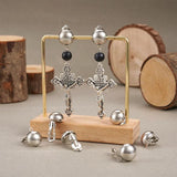 10pcs Brass Clip-on Earring Components 20x13mm Hole: 3mm