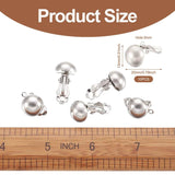 10pcs Brass Clip-on Earring Components 20x13mm Hole: 3mm