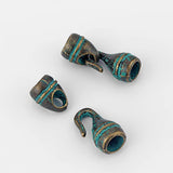 Antique Bronze Hook Clasp for 5MM Leather Cord Bracelet