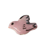 Hand-painted Ceramic Pigeon Beads Japanese Jewelry DIY Material