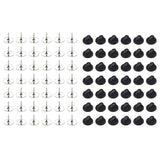 Butterfly Clutch Pin Backs Tie Tacks Blank Pins PVC Rubber Pin Backs