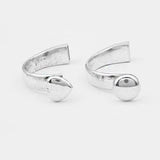 3PCS Antique Silver Heart Hook Clasp For 10*5mm Leather Cord Bracelet DIY